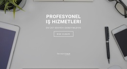 Profesyonel Iş Hizmetleri Için Harika Web Sitesi Tasarımı