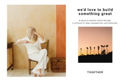 Building Something Great - Html Code Block