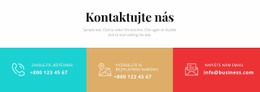 Bezplatné Rozvržení CSS Pro Kontaktujte Naši Firmu