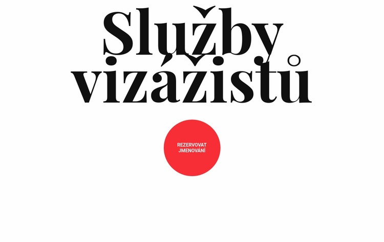 Služby vizážistů Šablona