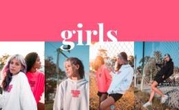 Girls Sport Collection Responsive CSS Template