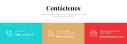 Diseño CSS Gratuito Para Contacta Con Nuestro Negocio