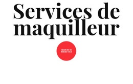 Services De Maquilleur - HTML5 Website Builder