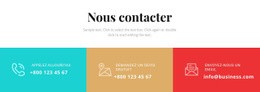 Contactez Notre Entreprise - Modèle De Maquette De Site Web