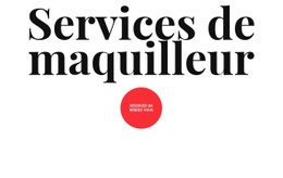 Services De Maquilleur - Belle Page De Destination