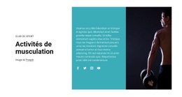 Fitness Et Sport - Page De Destination Professionnelle Personnalisable