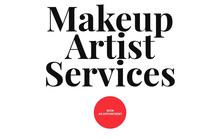 Makeup artist services Html Code Example