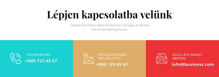 Lépjen kapcsolatba vállalkozásunkkal CSS sablon