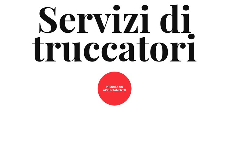 Servizi di truccatori Costruttore di siti web HTML