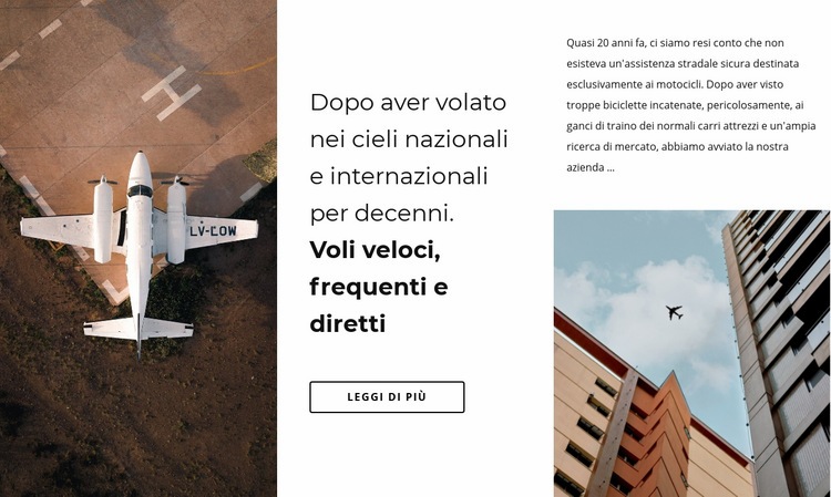 Trasporto veloce e frequente Mockup del sito web