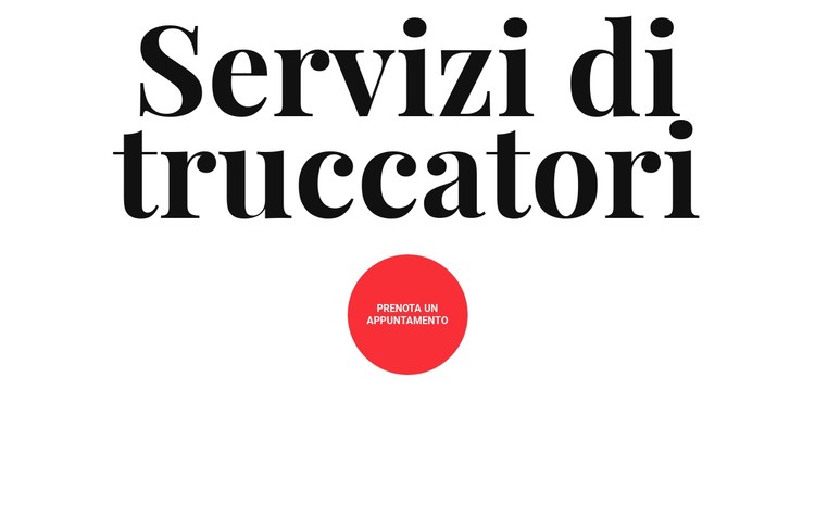 Servizi di truccatori Modello CSS