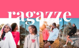 Collezione Di Sport Per Ragazze - Miglior Design Del Modello Di Sito Web