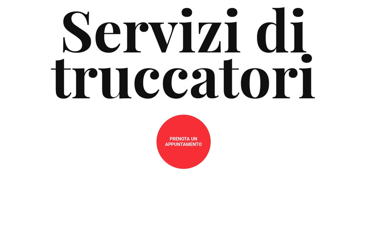 Servizi di truccatori Tema WordPress