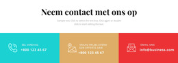 Neem Contact Op Met Ons Bedrijf