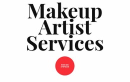 Diensten Voor Make-Upartiesten - HTML5 Website Builder