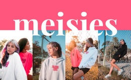 Meisjes Sportcollectie - Professionele HTML5-Sjabloon