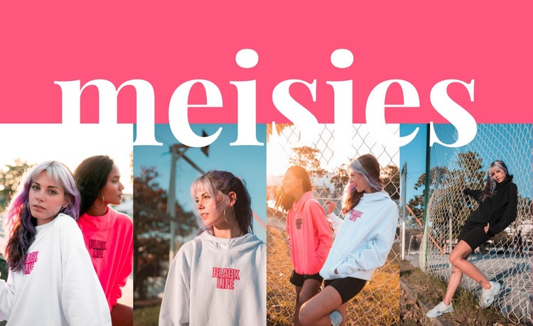 Meisjes sportcollectie HTML5-sjabloon