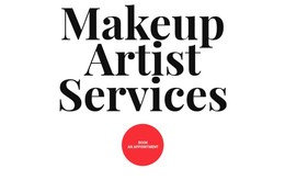 Makeup Artist Services - Modern One Page Template