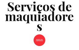 Serviços De Maquiadores - Design Do Site