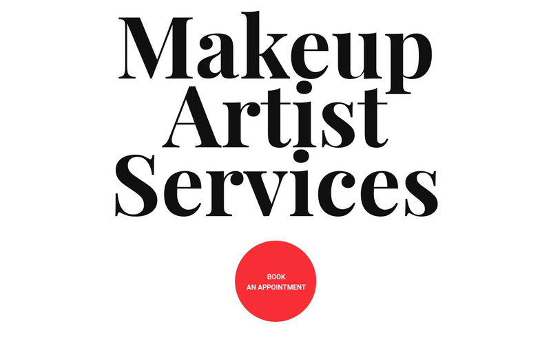 Makeup artist services Squarespace Template Alternative