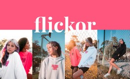 Flickors Sportkollektion Responsiv CSS-Mall