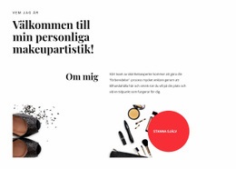 Personlig Makeupartistik - Nedladdning Av Webbplatsmall