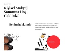 Kişisel Makyaj Sanatı Için CSS Düzeni