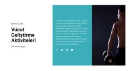 Fitness Ve Spor Için Şablon Demosu