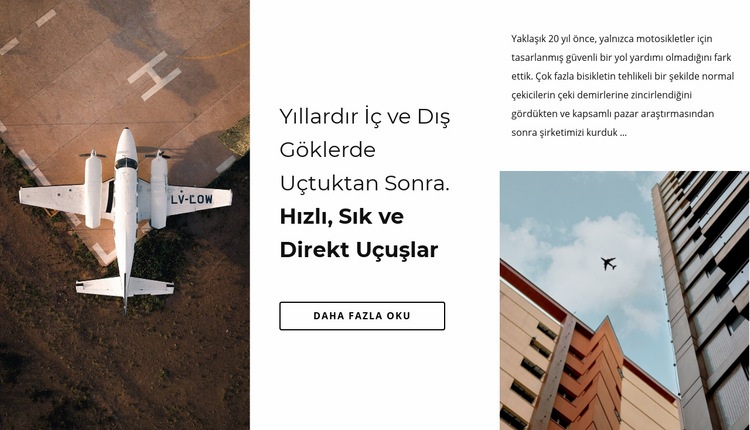 Hızlı, sık ulaşım Web Sitesi Mockup'ı