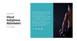 Fitness Ve Spor - Ücretsiz Web Sitesi Tasarımı