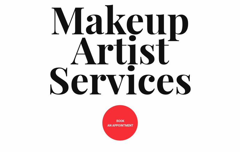 Makeup artist services Webflow Template Alternative