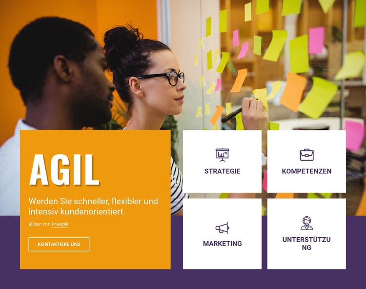 Agile Beratung Website design