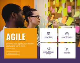 Services De Conseil Agiles : Modèle HTML5 D'Une Seule Page