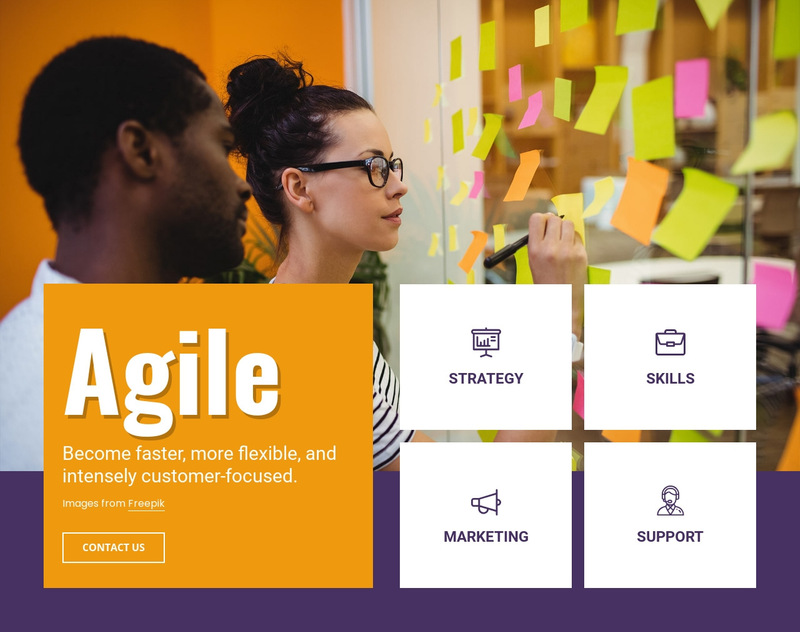 Agile consulting services Wix Template Alternative