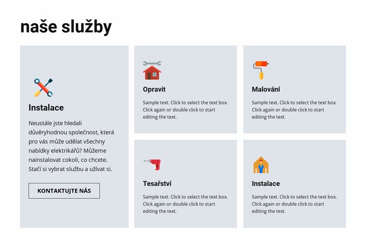 Kvalitní opravárenské služby Webový design