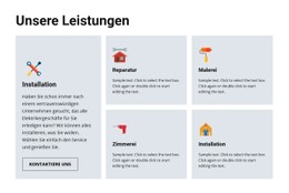 Qualitätsreparaturdienste Einzelseiten-Website