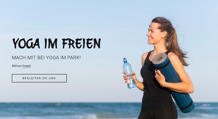 Outdoor-Fitnesskurse Landing Page