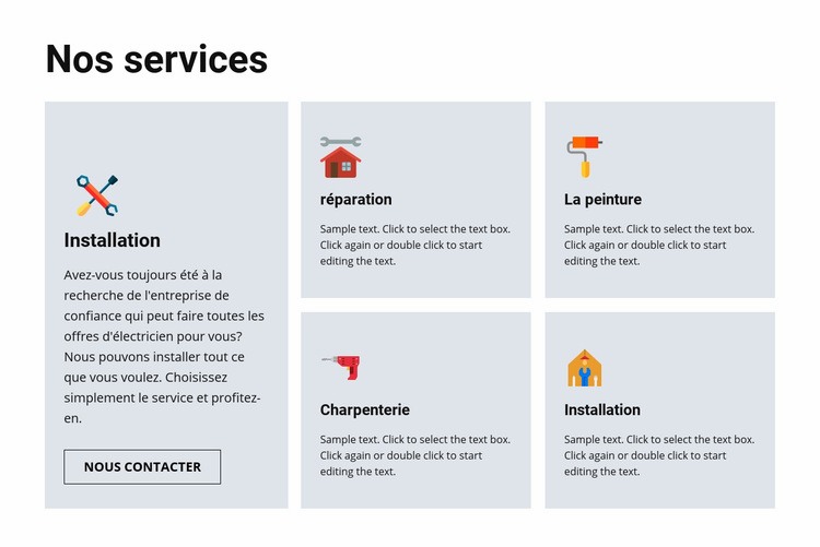 Services de réparation de qualité Créateur de site Web HTML