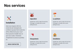 Services De Réparation De Qualité - Modèle HTML