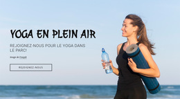 Cours De Fitness En Plein Air - Page De Destination