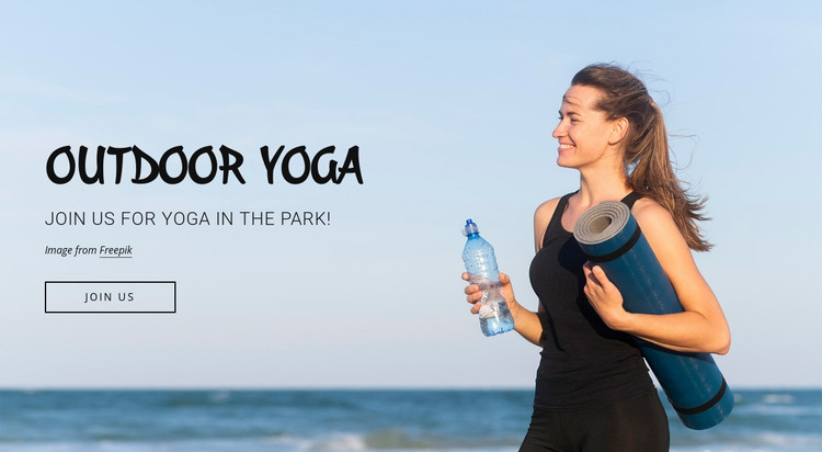 Outdoor fitness classes Homepage Design