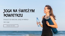 Zajęcia Fitness Na Świeżym Powietrzu - Prosta Makieta Strony Internetowej