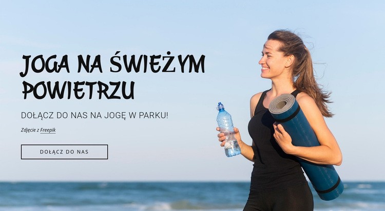 Zajęcia fitness na świeżym powietrzu Projekt strony internetowej