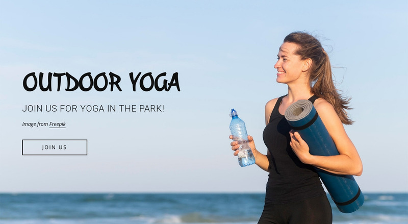 Outdoor fitness classes Web Page Design