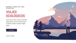 Impresionante Diseño Web Para Compañía De Viajes Ecológicos