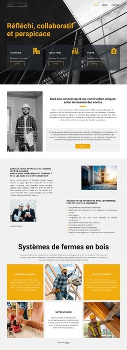 Réfléchi, Collaboratif Et Perspicace - Belle Conception De Site Web