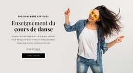 Enseigner Le Cours De Danse - HTML Site Builder