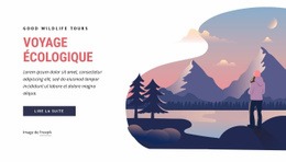 Modèle Polyvalent D'Une Page Pour Entreprise De Voyage Écologique