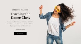 Web Page For Teaching The Dance Class