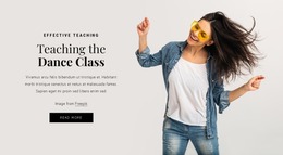 Teaching The Dance Class - HTML Site Builder